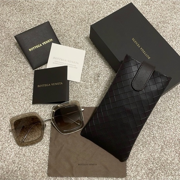 BRAND NEW🆕 💯Authentic- Bottega Veneta Oversized Squared Sunglasses - Picture 6 of 10